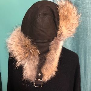 Hungarian Fur Genuine Leather Hat